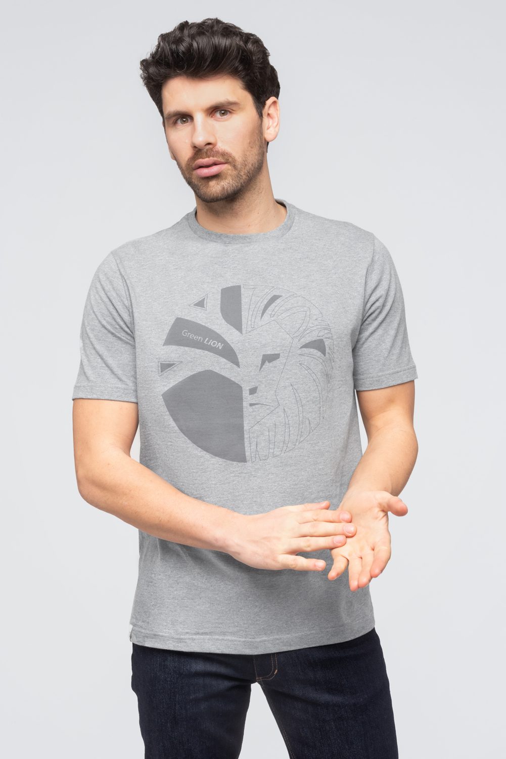 LÉO - T-shirt 100% Coton BIO - GRIS