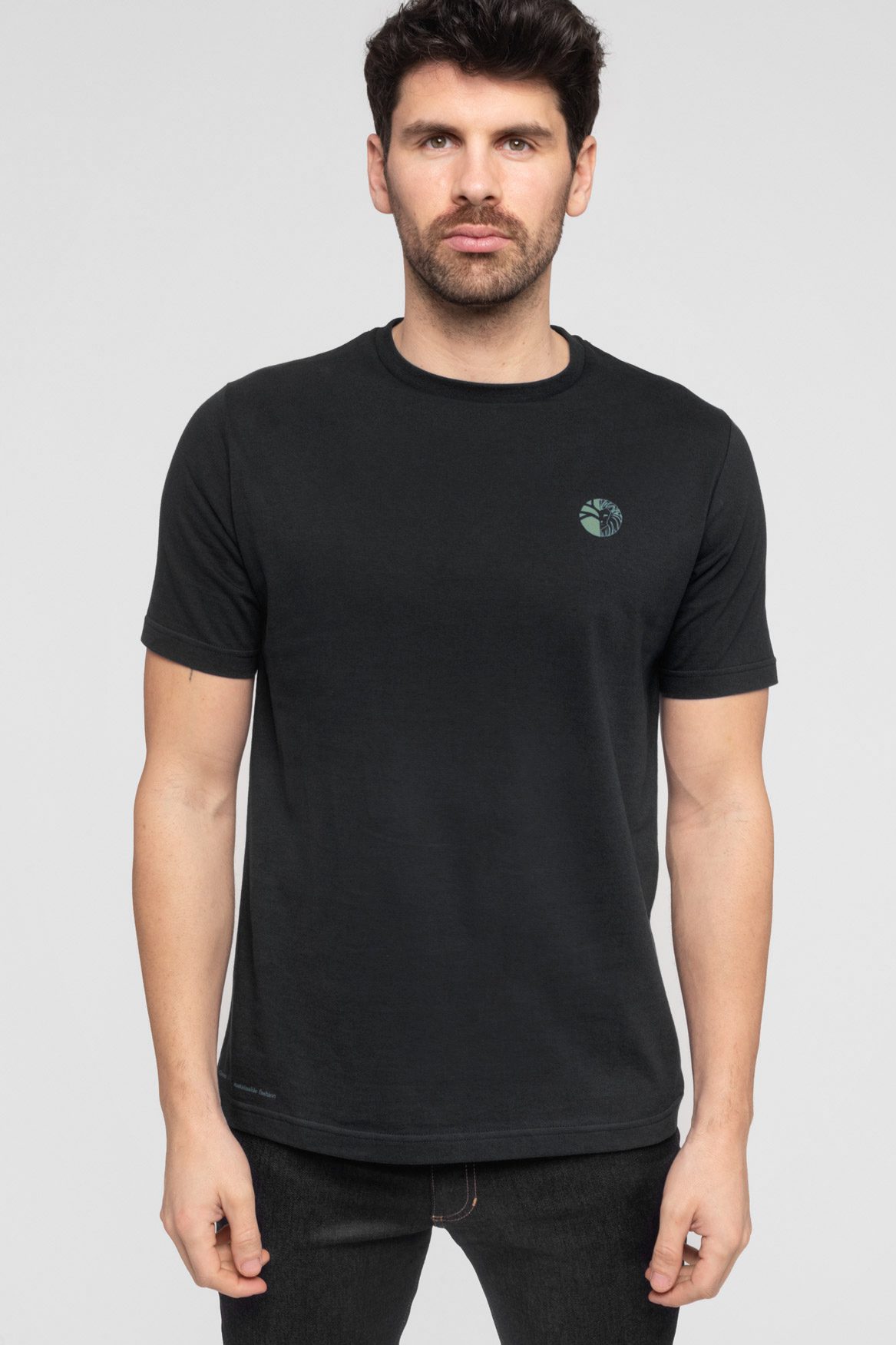 LÉO - T-shirt 100% Coton BIO - NOIR