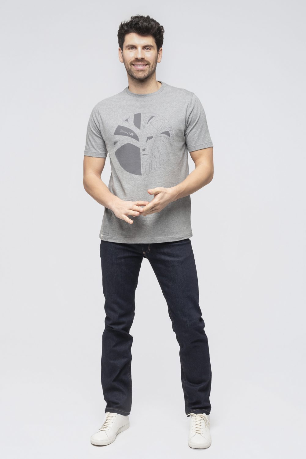LÉO - T-shirt 100% Coton BIO - GRIS